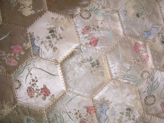 Japanese silk wall hanging