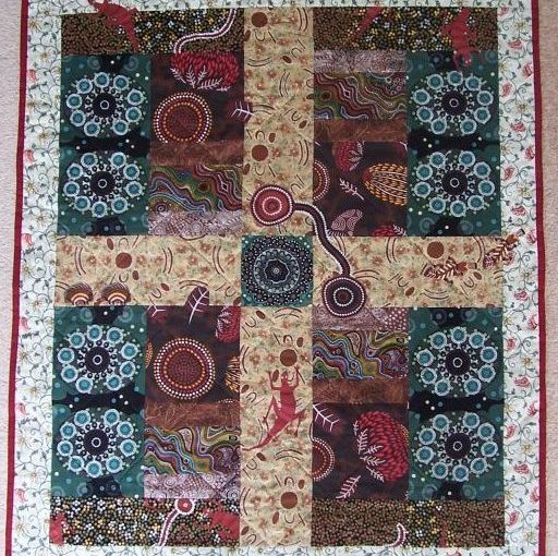 Aboriginal fabric leftover leftovers