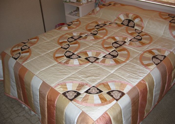 Silk bedspread